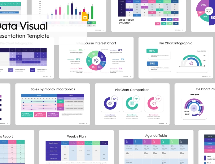 Download Template Presentasi Data Visual
