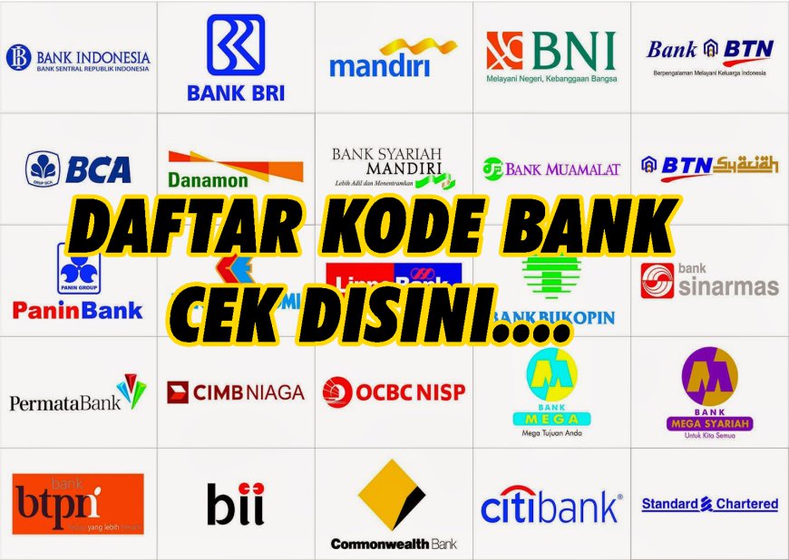 Daftar Kode Bank di Indonesia untuk Transaksi Keuangan